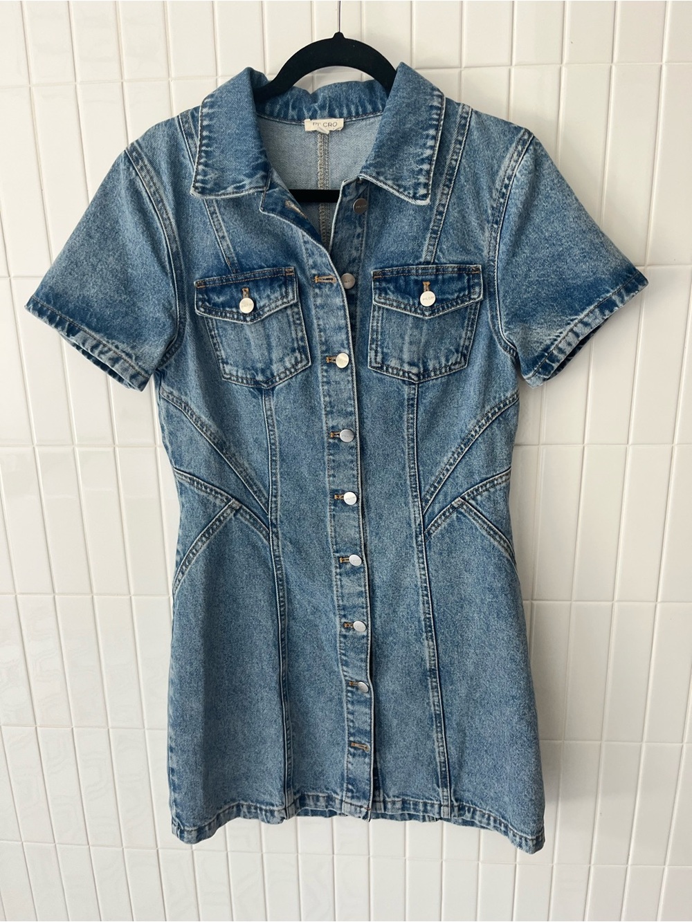 Anthropologie Pilcro Denim Shirt Dress Fits Small 4/6 (Tagged US 10)